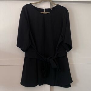 Nine West Tie Waist Peplum Top Size 3x